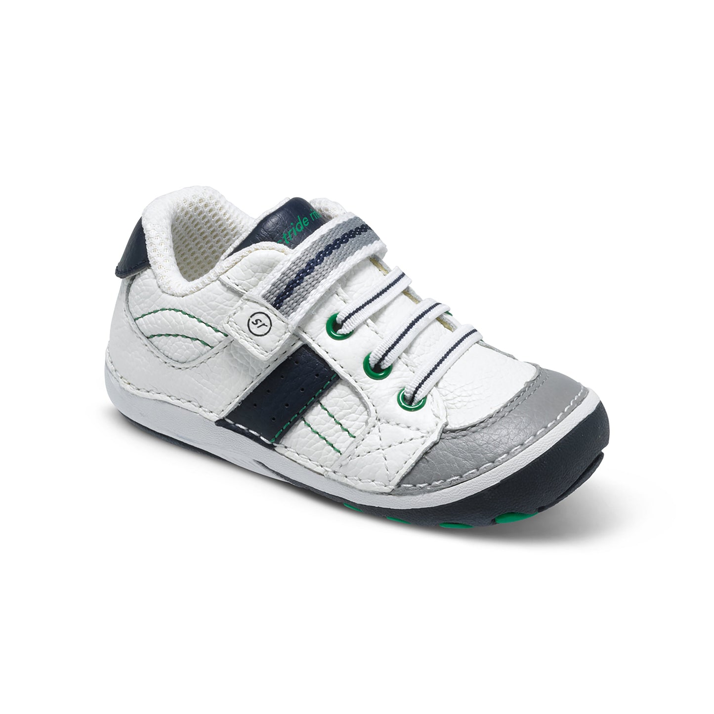 soft-motion-artie-shoe-littlekid__White/Classic Navy_2